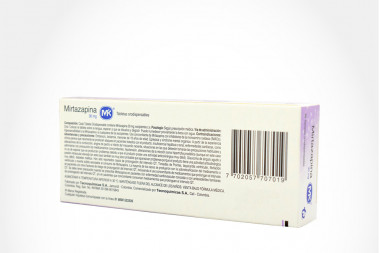 Mirtazapina 30 Mg Caja Con 30 Tabletas Orodispersables