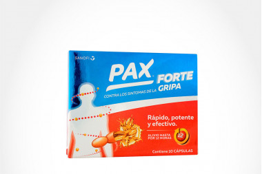 Pax Forte 400 / 100 / 30 / 2.5 / Mg Caja Con 10 Cápsulas