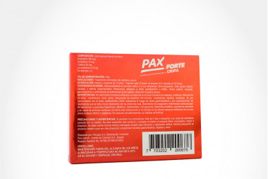 Pax Forte 400 / 100 / 30 / 2.5 / Mg Caja Con 10 Cápsulas