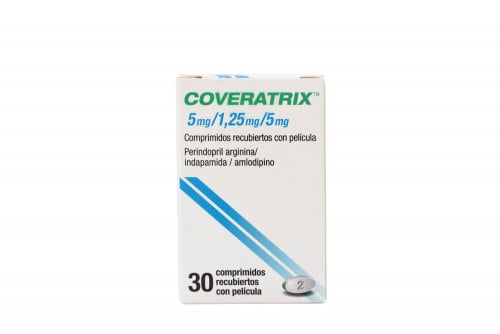 Coveratrix 5/1.25/5 mg Caja Con 30 Comprimidos Recubiertos Con Pelicula