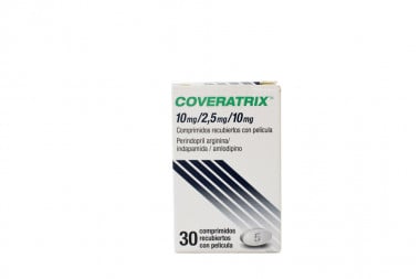 COVERATRIX TAB REC PEL 10-2,5-10 MG ORAL CAJ 30 UN LAB SERVIER DE COLOMBIA S.A.S.