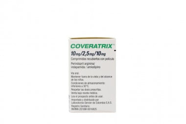 Coveratrix 10/2.5/10 Mg Caja x 30 Comprimidos Recubiertos Con Pelicula