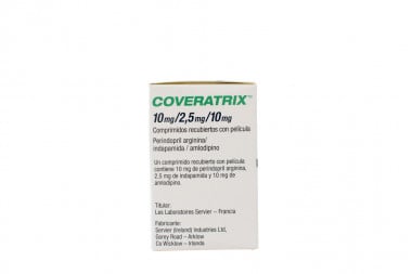 Coveratrix 10/2.5/10 Mg Caja x 30 Comprimidos Recubiertos Con Pelicula