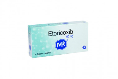 Etoricoxib 60 mg Caja Con 14 Tabletas Cubiertas