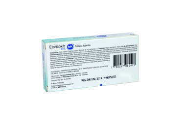 Etoricoxib 60 Mg Caja Con 14 Tabletas Cubiertas