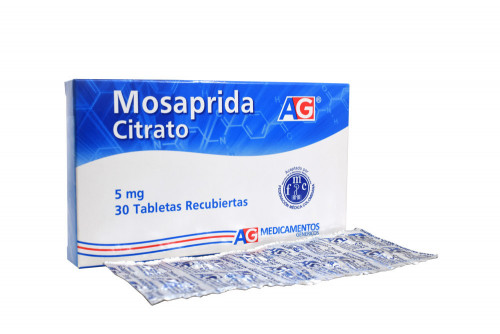 Mosaprida Citrato 5 mg Caja Con 30 Tabletas Recubiertas 