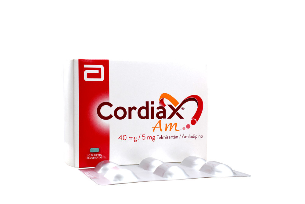 Cordiax Am 40 / 5 Mg Caja Con 30 Tabletas Recubiertas