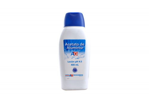 Acetato De Aluminio Loción Frasco Con 400 mL