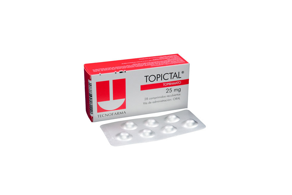 Topictal 25 Mg Caja Con 28 Comprimidos Recubiertos