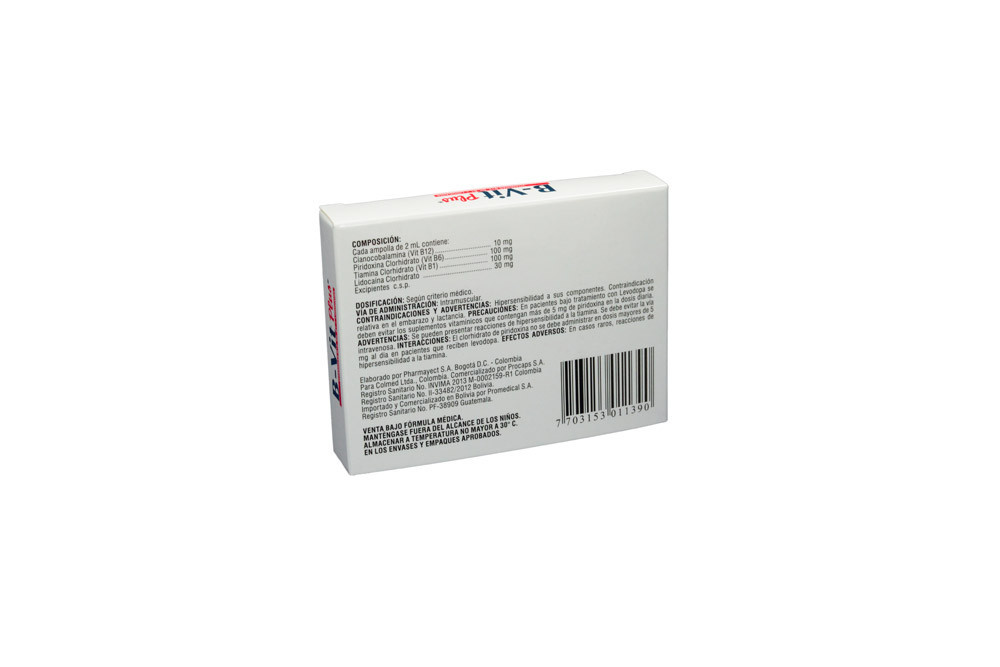 B Vit Plus Soluci N Inyectable Caja Con Ampolla De Ml Droguer As Cafam