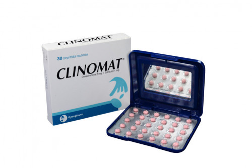 CLINOMAT 2 / 1 mg Caja Con 30 Comprimidos Recubiertos