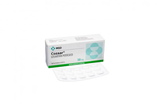 Cozaar 50 mg Caja Con 30 Tabletas Recubiertas