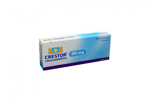 CRESTOR 20 mg Caja Con 30 Comprimidos Recubiertos