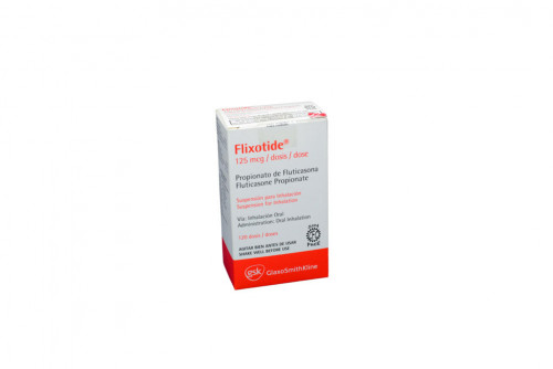 Flixotide 125 mcg Caja Con Inhalador Con 120 Dosis 