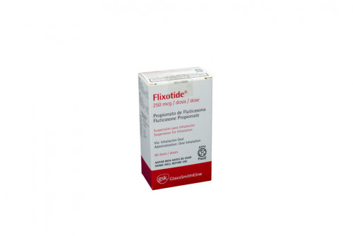 Flixotide 250 mcg  Caja Con Inhalador Con 60 Dosis