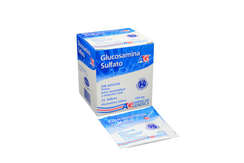 glucosamina sulfato 1500 mg polvo para reconstituir caja con 15 sobres