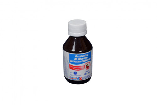 Guayacolato De Glicerilo + Carboximetilcisteina Jarabe Frasco Con 120 mL