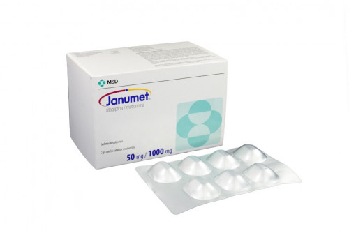 Janumet 50 / 1000 mg Caja Con 56 Tabletas Recubiertas