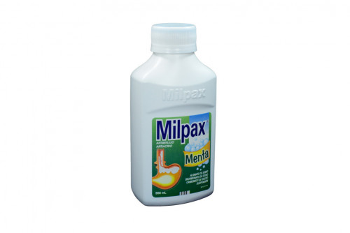 Milpax Frasco x 360 mL Sabor A Menta – Antireflujo Antiácido 