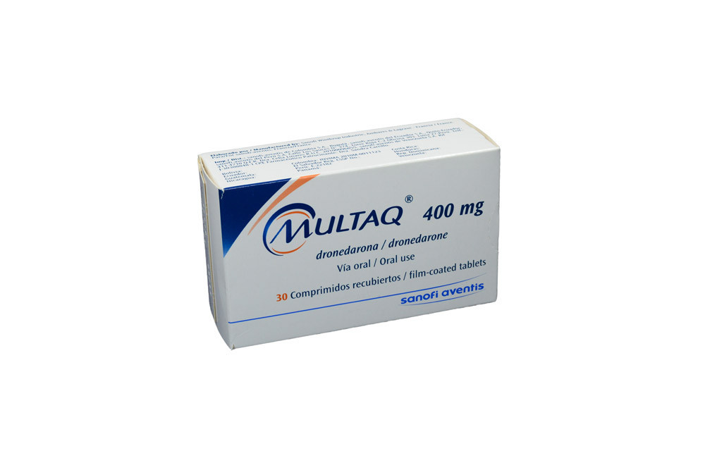 Multaq 400 Mg Caja Con 30 Comprimidos Recubiertos