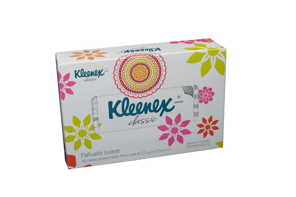 Pañuelo facial Kleenex Día Día triple hoja 3 unidades