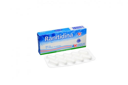 Ranitidina 300 mg Caja Con 10 Tabletas Recubiertas