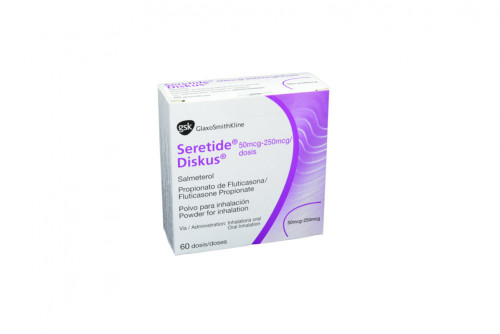 Seretide Diskus 50 / 250 mcg Caja Con 60 Dosis