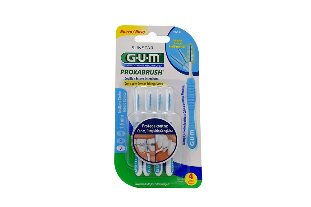 Cepillo Interdental Gum Empaque Con 4 Unidades