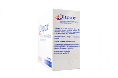 Dispax 100 / 300 Mg Caja Con 32 Cápsulas Duras Con Contenido Líquido