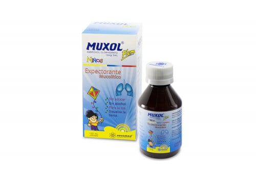 Muxol Flem Niños Jarabe Caja Con Frasco Con 120 mL