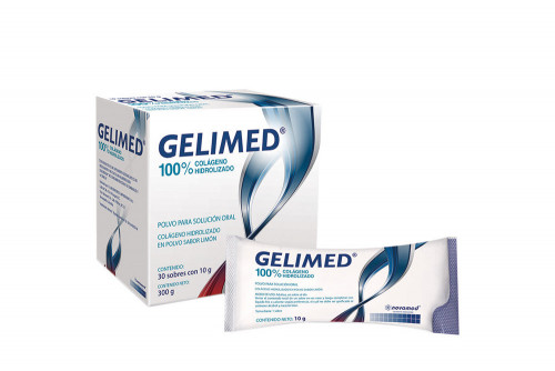 GELIMED Polvo Caja Con 30 Sobres Con 10 g c/u – Sabor Limón