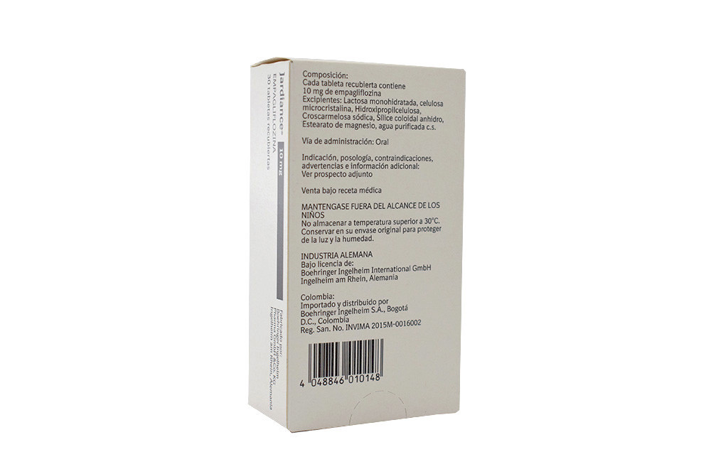 Jardiance 10 mg Caja Con 30 Tabletas Recubiertas-1265878 | Droguerías cafam