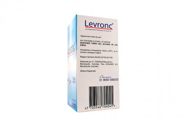 Levronc 35.4 Mg / 5 Ml Caja Con Frasco Con 120 Ml - Sabor Cereza