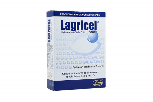 lagricel ofteno solución caja con 20 envases