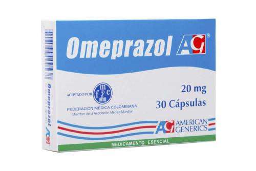 Omeprazol 20 mg Caja x 30 Cápsulas - Úlcera