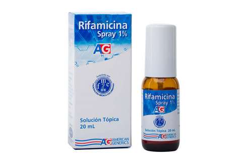 Rifamicina Solución Tópica 1% Caja Con Spray Con 20 mL 