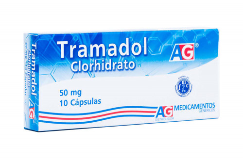  Tramadol Clorhidrato 50 mg Caja Con 10 Cápsulas 