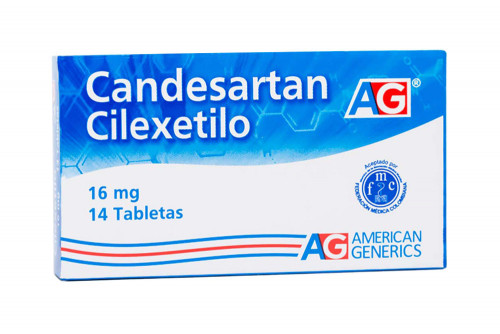 Candesartán Cilexetilo 16 mg Caja Con 14 Tabletas