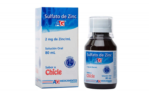 Sulfato De Zinc 2 Mg...