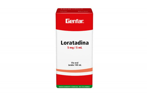 Loratadina Jarabe 5m g / 5 mL Frasco Con 100 mL