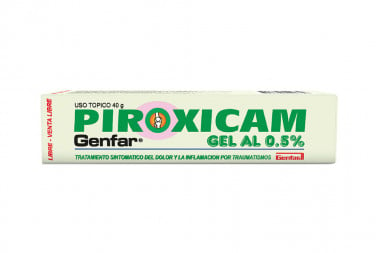 Piroxicam En Gel 0.5 % Caja Con Tubo Con 40 g