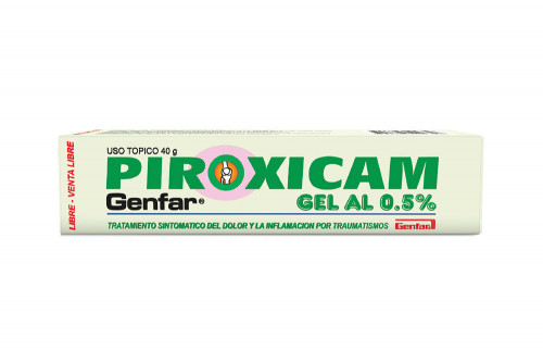 Piroxicam En Gel 0.5 % Caja Con Tubo Con 40 g