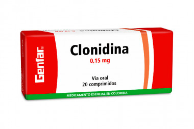 Clonidina 0.15 Mg Caja Con 20 Comprimidos - Genfar