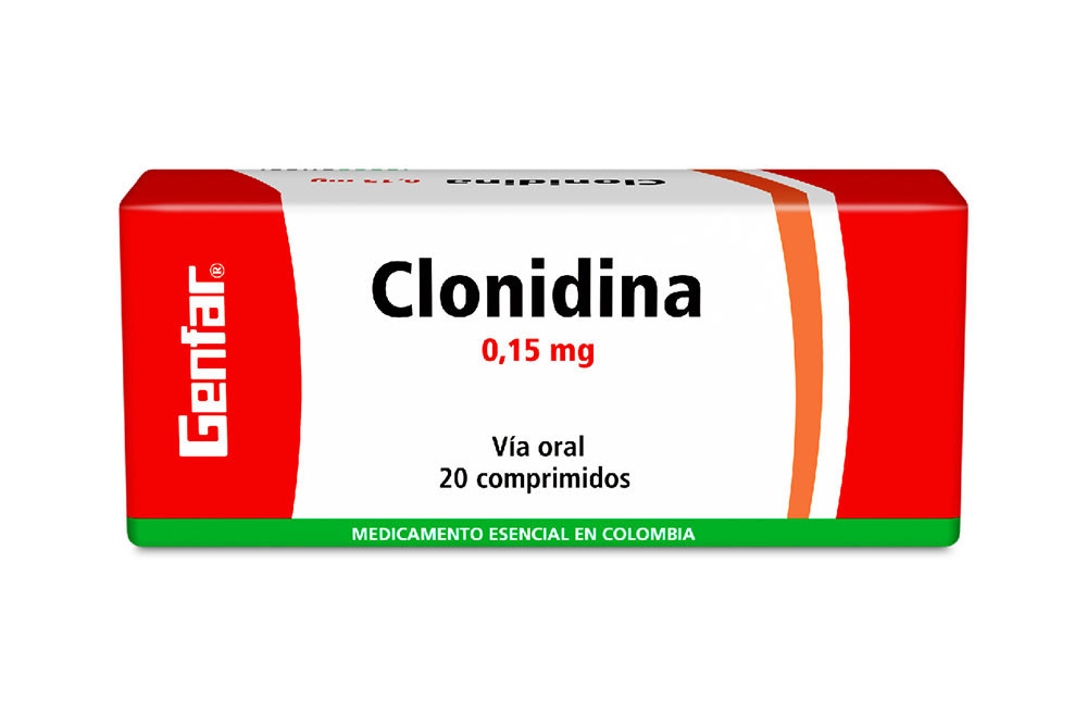 Clonidina 0.15 Mg Caja Con 20 Comprimidos - Genfar