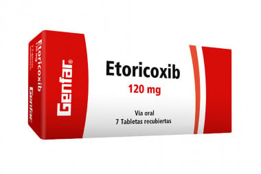 Etoricoxib 120 mg Caja Con 7 Tabletas Recubiertas