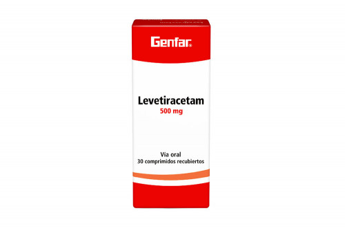 Levetiracetam 500 mg Caja Con 30 Comprimido Recubiertos