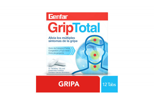 Genfarfrip 500 / 5 / 10 mg Caja Con  12 Tabletas