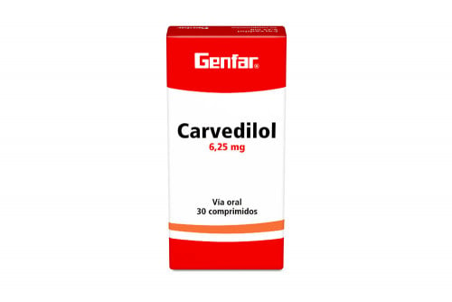 Carvedilol 6,25 Mg Caja Con...