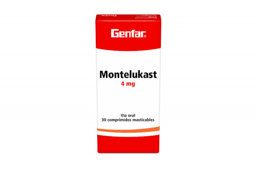 Montelukast 4 mg Caja Con 30 Comprimidos Masticables