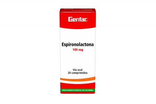 Espironolactona 100 Mg Caja...